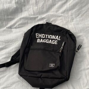 Black Emotional Baggage Backpack